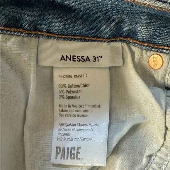 PAIGE Light Blue Flare Jeans - Picture 4 of 12